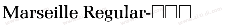 Marseille Regular字体转换